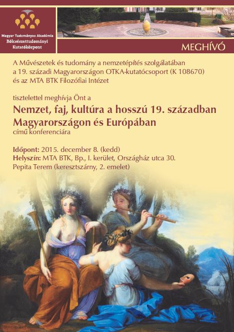 Nemzet, faj, kultúra a hosszú 19. században Magyarországon és Európában