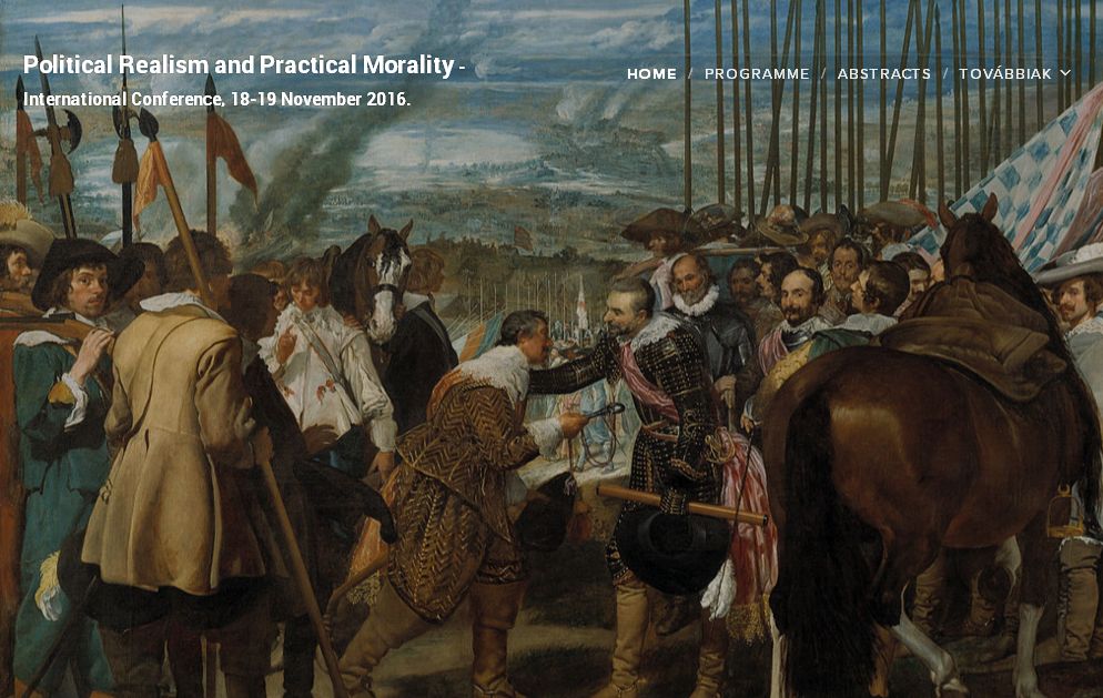 Elérhető a Political Realism and Practical Morality című konferencia honlapja