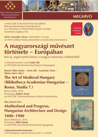 A magyarországi művészet története – Európában: kettős könyvbemutató a MTA Székházában 
