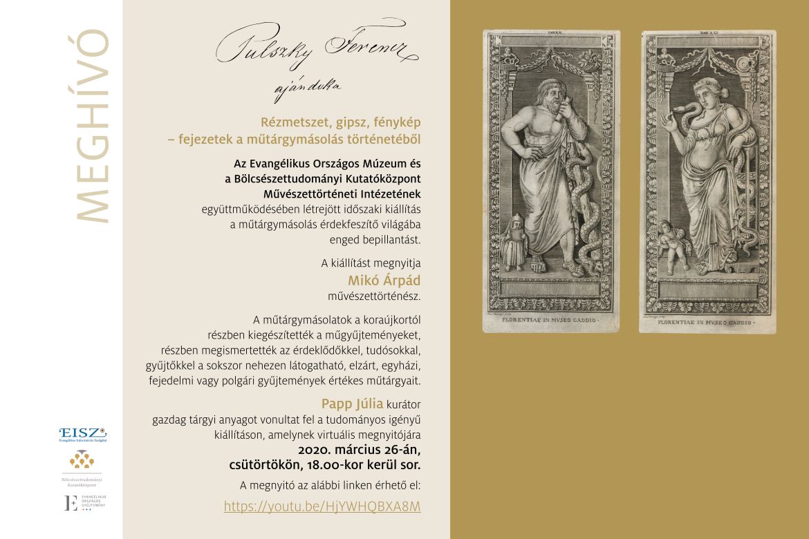 Online kiállításmegnyitó: Pulszky Ferencz ajándoka